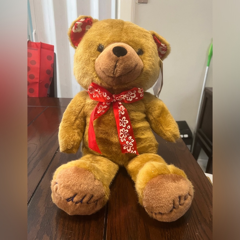 Cuddly Wudley Battery Operated Talking Brown Bear Plush Stuffed Animal